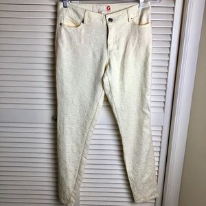GUESS PANT/LEGGING/PATTERNED/ANKLE FIT